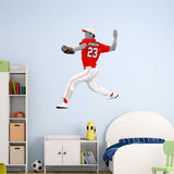 Right Handed Baseball Player Pitcher Fully Custom Wall Decal - HOL64R