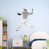 Right Handed Baseball Player Pitcher Fully Custom Wall Decal - HOL64R