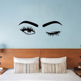 VWAQ Eyes Wink Vinyl Wall Decals Home Bathroom Mirror Decor - EWWD-V1