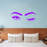 VWAQ Eyes Wink Vinyl Wall Decals Home Bathroom Mirror Décor - EWWD - V1