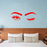 VWAQ Eyes Wink Vinyl Wall Decals Home Bathroom Mirror Décor - EWWD - V1