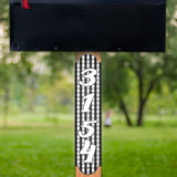 VWAQ Custom Plaid Aluminum Sign for Mailbox Post House Numbers Address Plaque - Single Sided and Reflective Pre-Drilled Holes - AS1S9