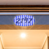 VWAQ Custom Plaid Aluminum Plaque Home Address Number Sign - Single Sided and Reflective Pre-Drilled Holes - AS3S9 Horizontal