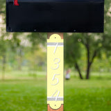VWAQ Custom House Address Numbers Sign Aluminum Plaque for Mailbox Post - Single Sided and Reflective Pre-Drilled Holes - AS1S7