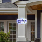 VWAQ Custom Plaid Home Address Sign Aluminum Numbers Plaque- Single Sided and Reflective Pre-Drilled Holes - AS3S9 Vertical