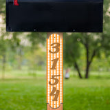 VWAQ Custom Plaid Aluminum Sign for Mailbox Post House Numbers Address Plaque - Single Sided and Reflective Pre-Drilled Holes - AS1S9