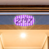 VWAQ Custom Plaid Aluminum Plaque Home Address Number Sign - Single Sided and Reflective Pre-Drilled Holes - AS3S9 Horizontal