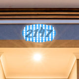 VWAQ Custom Plaid Aluminum Plaque Home Address Number Sign - Single Sided and Reflective Pre-Drilled Holes - AS3S9 Horizontal