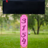 VWAQ Custom Plaid Aluminum Sign for Mailbox Post House Numbers Address Plaque - Single Sided and Reflective Pre-Drilled Holes - AS1S9