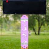 VWAQ Custom House Address Numbers Sign Aluminum Plaque for Mailbox Post - Single Sided and Reflective Pre-Drilled Holes - AS1S7