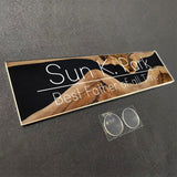 VWAQ Custom Wall Name Plate Sign - Wooden Office Decor Acrylic Plaque - Personalized Nameplate Sign Gift - WACS3