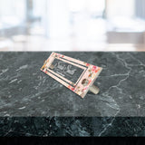 VWAQ Custom Wall Name Plate Sign - Floral Office Decor Acrylic Plaque - Personalized Nameplate Sign Gift - WACS8