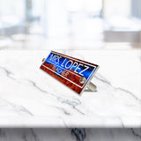 VWAQ Custom Wall Name Plate Sign - Teacher Office Decor Acrylic Plaque - Personalized Nameplate Sign Gift - WACS4