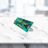 VWAQ Custom Wall Name Plate Sign - Turquoise Office Decor Acrylic Plaque - Personalized Nameplate Sign Gift - WACS6