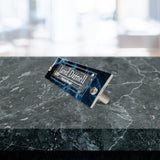 VWAQ Custom Wall Name Plate Sign - Marble Office Decor Acrylic Plaque - Personalized Nameplate Sign Gift - WACS10