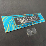 VWAQ Custom Blue and Gold Wave Nameplate for Wall - Clear Acrylic Glass - Personalized Office Decor Name Plate Sign Gift - WACS39