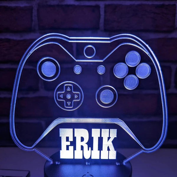 Custom Controller Sign Gaming Decor - Desk Lamp LED Lights - Custom Night Light - Personalized Lamp Light up Sign VWAQ ACR10