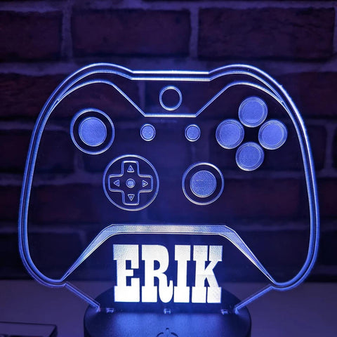 Custom Controller Sign Gaming Decor - Desk Lamp LED Lights - Custom Night Light - Personalized Lamp Light up Sign VWAQ ACR10