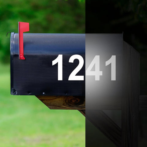 Mailbox Decals Street # Address Numbers Custom Feature Mailbox Stickers Vinyl Letters VWAQ-CMB2