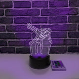 Custom Wrestling Desk Lamp Ornament, Night Light Up Sign VWAQ ACR22