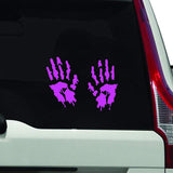 Bloody Hands Vehicle Vinyl Window Decal VWAQ