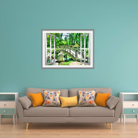 VWAQ Bridge Forest View Peel and Stick Vinyl Wall Decal - NW31 - VWAQ Vinyl Wall Art Quotes and Prints