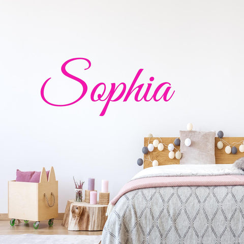 Custom Name Wall Decal Girls 