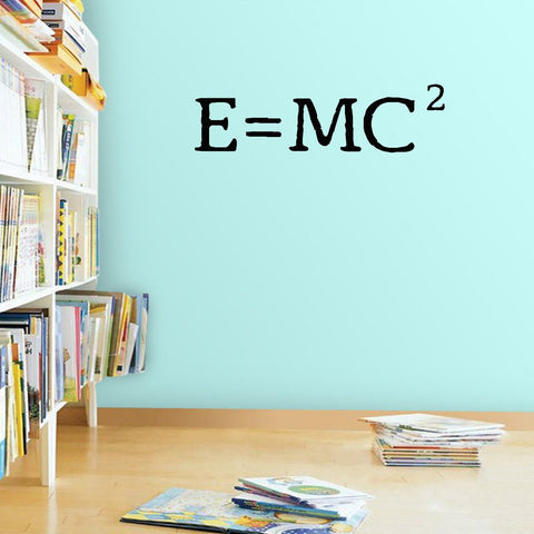 VWAQ E=MC2 Albert Einstein Science Wall Quotes Decal - VWAQ Vinyl Wall Art Quotes and Prints