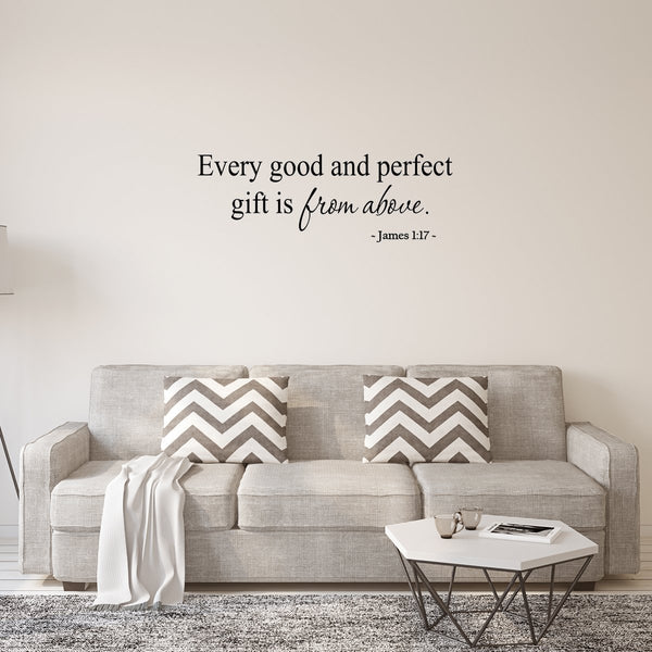 VWAQ Every Good and Perfect Gift is From Above Nursery Wall Quotes Decal - VWAQ Vinyl Wall Art Quotes and Prints