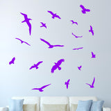 VWAQ Peel And Stick Flock of Birds Vinyl Wall Decal Stickers - VWAQ Vinyl Wall Art Quotes and Prints