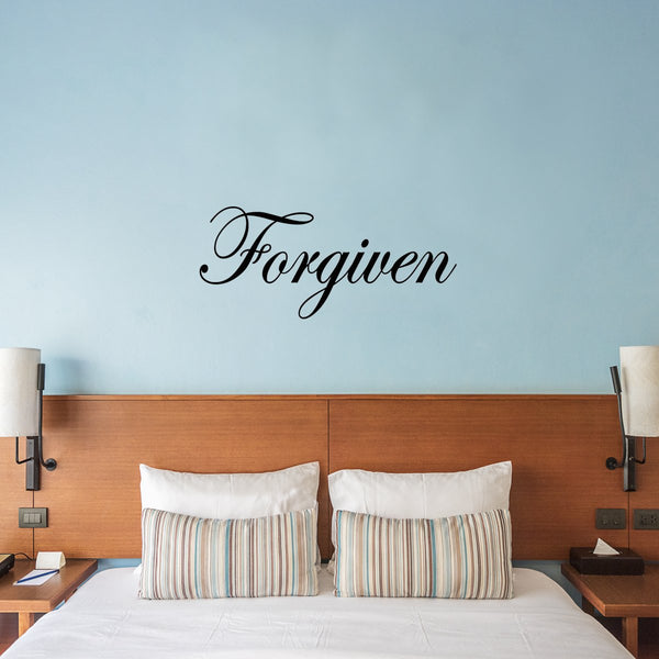 VWAQ Forgiven Vinyl Wall Decal - VWAQ Vinyl Wall Art Quotes and Prints