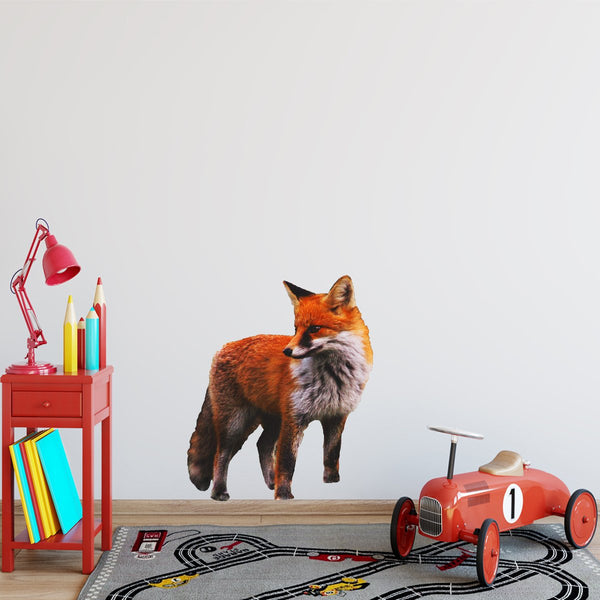 VWAQ Giant Fox Wall Decal Sticker, Large Red Fox Wall Art Decor Wild Animal Clings - PAS12 - VWAQ Vinyl Wall Art Quotes and Prints