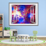 VWAQ Galaxy Nebula Peel and Stick Window Frame Vinyl Wall Decal - GJ93 - VWAQ Vinyl Wall Art Quotes and Prints