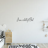 VWAQ I Am a Child of God Vinyl Wall Decal - VWAQ Vinyl Wall Art Quotes and Prints