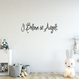 VWAQ I Believe in Angels Wall Quotes for Home Decal - VWAQ Vinyl Wall Art Quotes and Prints