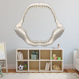 VWAQ Megalodon Jaws Fossil Wall Decal Ancient Giant Shark Mouth Peel & Stick Removable Decal (MGD01)