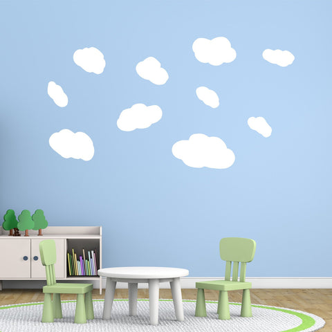 Clouds Peel and Stick Decals Assorted Sizes White Wall Decals - VWAQ Vinyl Wall Art Quotes and Prints