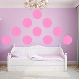 VWAQ Polka Dots Wall Decals Big 12 Inch Peel & Stick Dots Wall Art Colors Kids- MM-118 - VWAQ Vinyl Wall Art Quotes and Prints