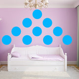 VWAQ Polka Dots Wall Decals Big 12 Inch Peel & Stick Dots Wall Art Colors Kids- MM-118 - VWAQ Vinyl Wall Art Quotes and Prints