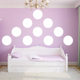 VWAQ Polka Dots Wall Decals Big 12 Inch Peel & Stick Dots Wall Art Colors Kids- MM-118 - VWAQ Vinyl Wall Art Quotes and Prints
