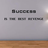 VWAQ Success is The Best Revenge Vinyl Wall Decals Encouraging Wall Quotes