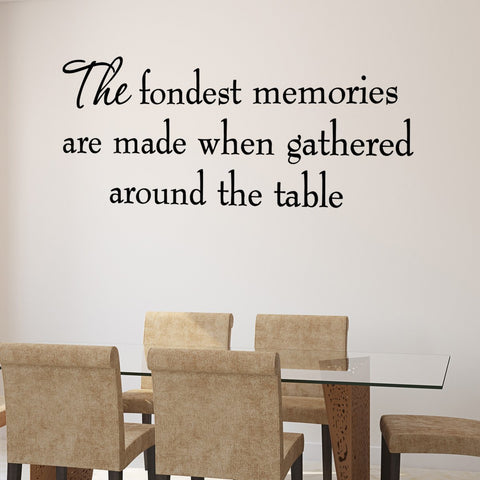 VWAQ The Fondest Memories Are Made Family Vinyl Wall art Decal - VWAQ Vinyl Wall Art Quotes and Prints