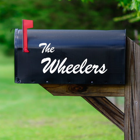 Mailbox Custom Name Decal - Personalized Mailbox Name Letters Sticker VWAQ - CMB14