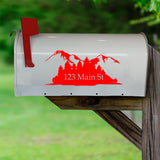 Personalized Mailbox Address Decals Set of 2 Forest Custom Address Vinyl Stickers VWAQ - CMB28