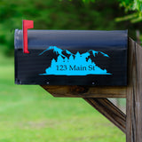 Personalized Mailbox Address Decals Set of 2 Forest Custom Address Vinyl Stickers VWAQ - CMB28