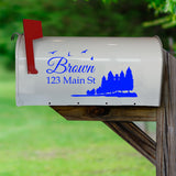 Custom Mailbox Address Decal - Family Name Sticker Personalized Decor VWAQ - CMB29