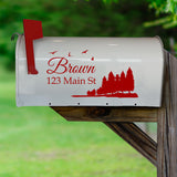 Custom Mailbox Address Decal - Family Name Sticker Personalized Decor VWAQ - CMB29