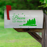 Custom Mailbox Address Decal - Family Name Sticker Personalized Decor VWAQ - CMB29