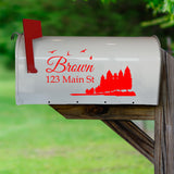 Custom Mailbox Address Decal - Family Name Sticker Personalized Decor VWAQ - CMB29