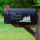 Custom Mailbox Address Decal - Family Name Sticker Personalized Decor VWAQ - CMB29